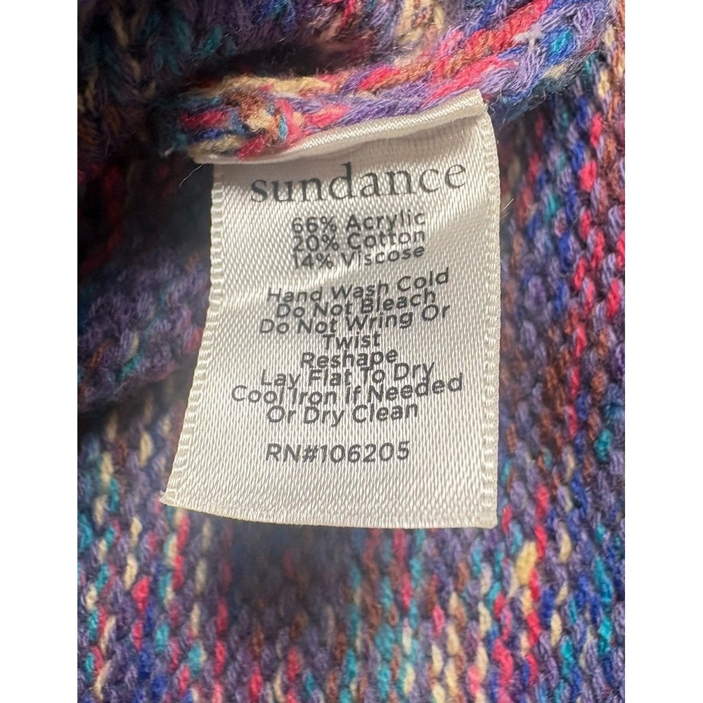 NWT Sundance Cardigan Sweater Women's  Multicolor   Size Small 4 Button - Picture 16 of 16